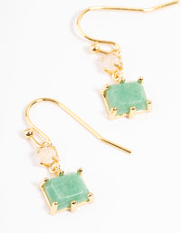 Gold Plated Watermelon Mini Drop Earrings - link has visual effect only