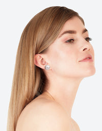 Giant Pearl Stud Earrings - link has visual effect only