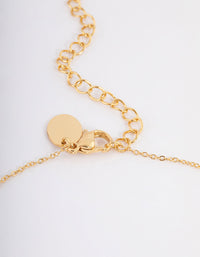 Waterproof Gold Plated Stainless Steel Vintage Rounded Pendant Necklace - link has visual effect only