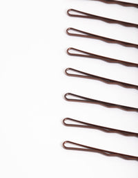 Coated Brown Bobby Pin 10-Pack - link has visual effect only