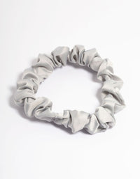 Grey Fabric Narrow Scrunchie - link has visual effect only