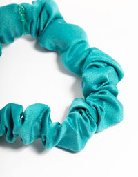 Teal Farbic Narrow Scrunchie - link has visual effect only