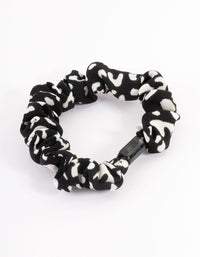 Black Clamp Thin Scrunchie - link has visual effect only