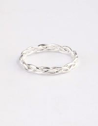 Sterling Silver Braided Ring - link has visual effect only