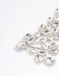 Silver Crystal Diamante Hair Slide - link has visual effect only