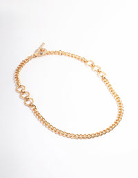 Gold Hammered T&O Necklace - link has visual effect only