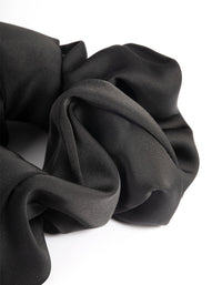 Black Fabric Classic Scrunchie - link has visual effect only