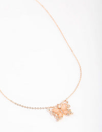 Rose Gold Statement Butterfly Necklace - link has visual effect only