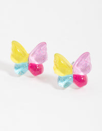 Resin Butterfly Stud Earrings - link has visual effect only