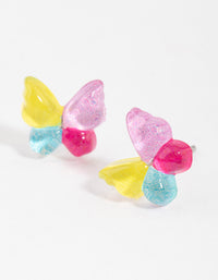 Resin Butterfly Stud Earrings - link has visual effect only