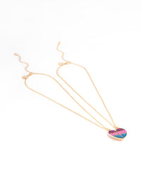 Kids Magnet Strap Heart BFF Necklace - link has visual effect only