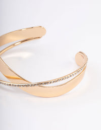 Gold Bling X Cuff Bangle - link has visual effect only