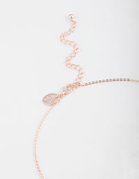 Rose Gold Diamante Open Circle Jewellery Set - link has visual effect only