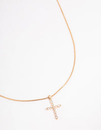 Gold Elegant Cross Necklace - link has visual effect only