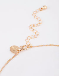 Gold Twisted Circle Necklace - link has visual effect only