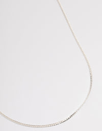 Silver Wheat Chain Necklace - link has visual effect only