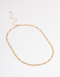 Gold Figaro Chain Necklace - link has visual effect only