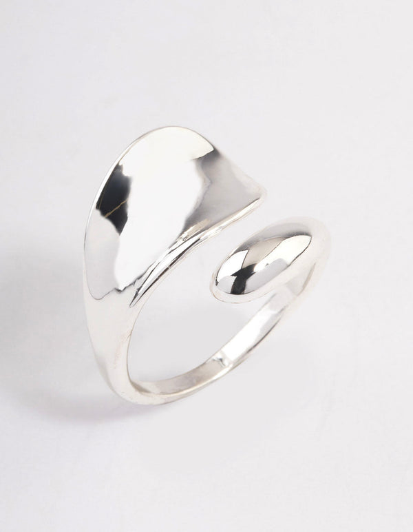 Silver Plated Bold Wrap Ring