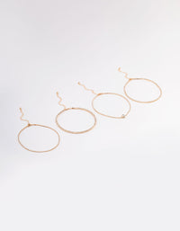 Gold Round & Pear Choker 4-Pack - link has visual effect only