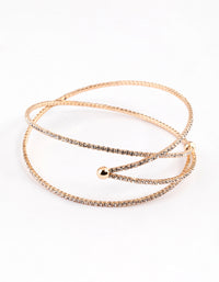 Gold Cupchain Double Arm Cuff - link has visual effect only