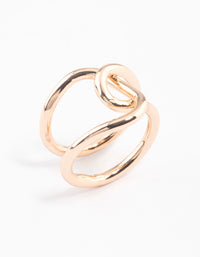 Gold Knotted Wrap Ring - link has visual effect only