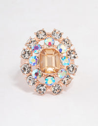 Rose Gold Luxe Crystal Ring - link has visual effect only