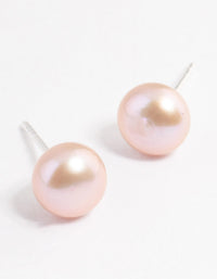 Sterling Silver Freshwater Pearl Stud Earrings - link has visual effect only