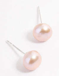 Sterling Silver Freshwater Pearl Stud Earrings - link has visual effect only