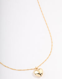 Gold Plated Heart Necklace - link has visual effect only