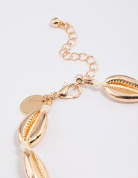 Gold Metal Shell Bracelet Pack - link has visual effect only