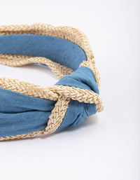 Fabric Faffia Trim Headband - link has visual effect only