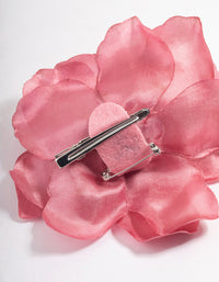 Fabric Pink Stone Flower Corsage - link has visual effect only