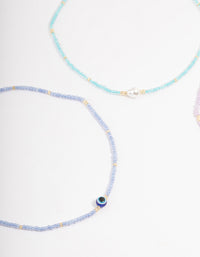 Beaded Evil Eye Choker Pack - link has visual effect only