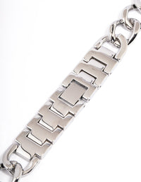 Silver Chain Watch Band 38/40/41mm - link has visual effect only