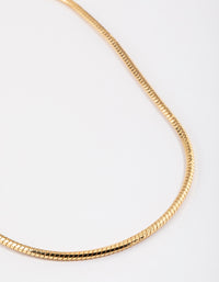 Gold Plated Brass Basic Box Chain Necklace - link has visual effect only