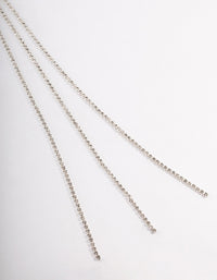 Silver Triple Row Cupchain Scarf Necklace - link has visual effect only