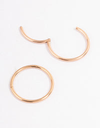 Surgical Steel Fine Sleeper Earrings 10mm - link has visual effect only