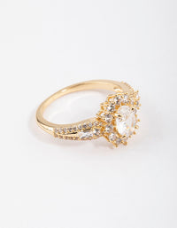 Gold Plated Opulent Statement Ring - link has visual effect only