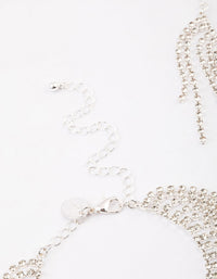 Silver Diamante Cupchain Long Anklet Pack - link has visual effect only