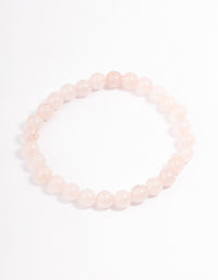 Rose Quartz Ball Bracelet - link has visual effect only