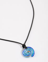 Fabric Swirl Cord Necklace - link has visual effect only