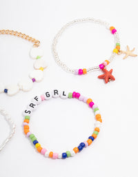 Beaded Starfish Heart Bracelet 4-Pack - link has visual effect only