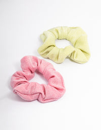 Fabric Sparkly Hair Scrunchie Pack - link has visual effect only