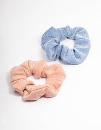 Fabric Sparkly Hair Scrunchie Pack - link has visual effect only