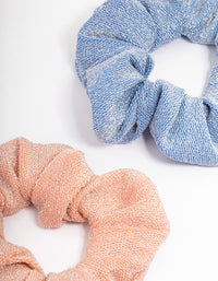 Fabric Sparkly Hair Scrunchie Pack - link has visual effect only