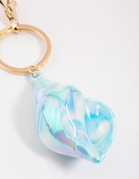 Gold Conch Shell Key Ring - link has visual effect only