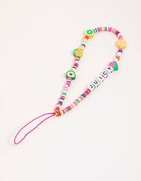 Beaded Juicy Phone Strap - link has visual effect only