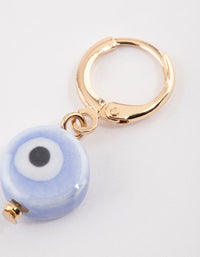 Gold Mini Evil Eye Huggie Earrings - link has visual effect only