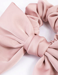 Fabric Relaxed Medium Satin Bow Scrunchie - link has visual effect only