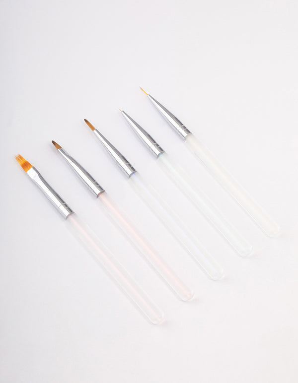 Mixed Metal Nail Brush Set 5-Pack